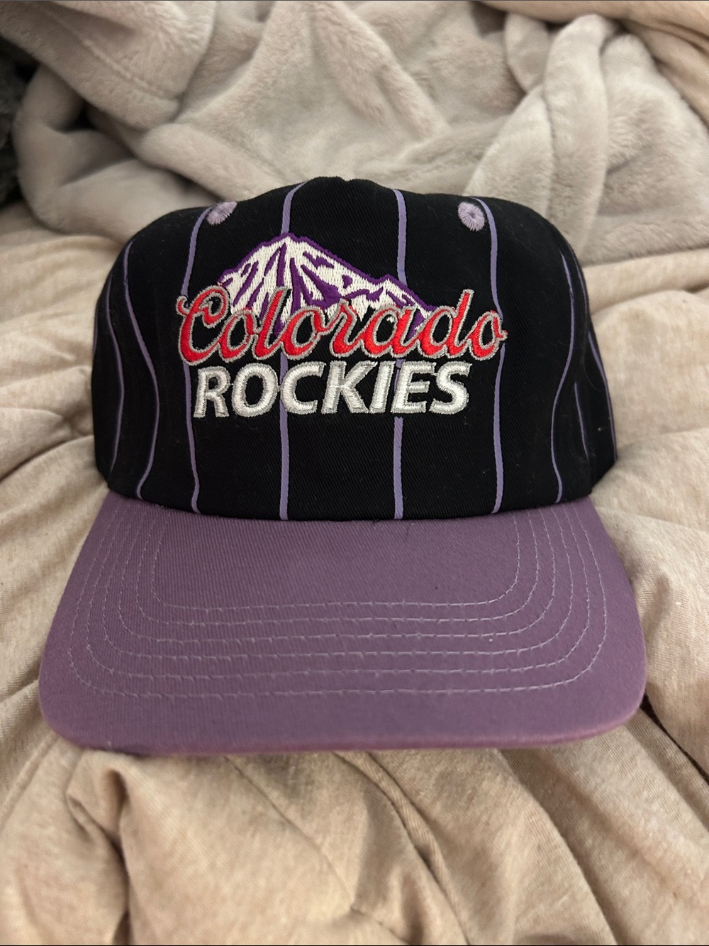 Kids Black & Purple Baseball Cap - Official Team Design